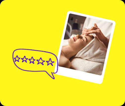 zrelaksowana kobieta w spa