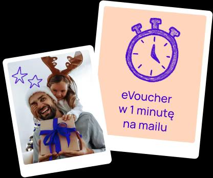 Uśmiechnięci ludzie z prezentami