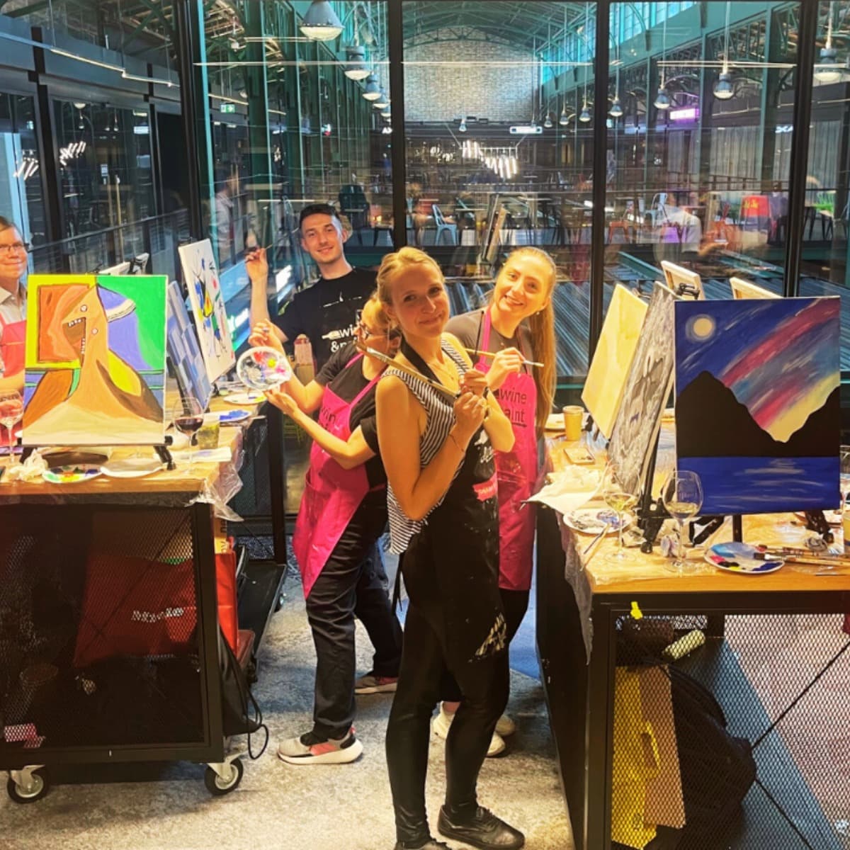 Malowanie przy winie | Warszawa