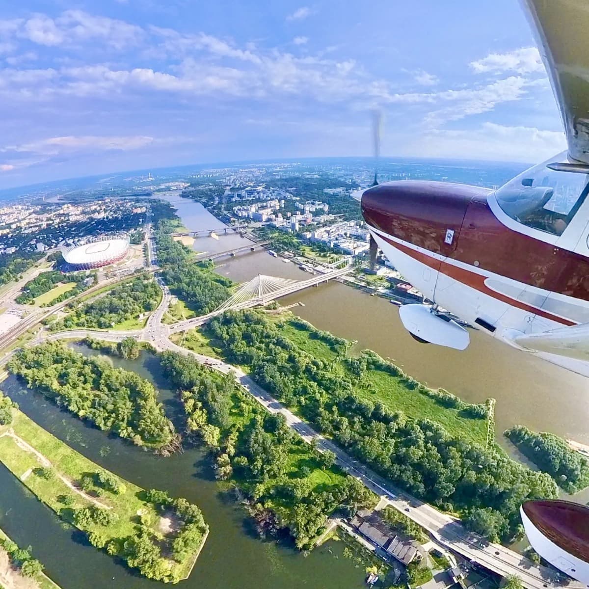 Lot widokowy Samolotem Cessna | Warszawa | 1 osoba | 1 godzina