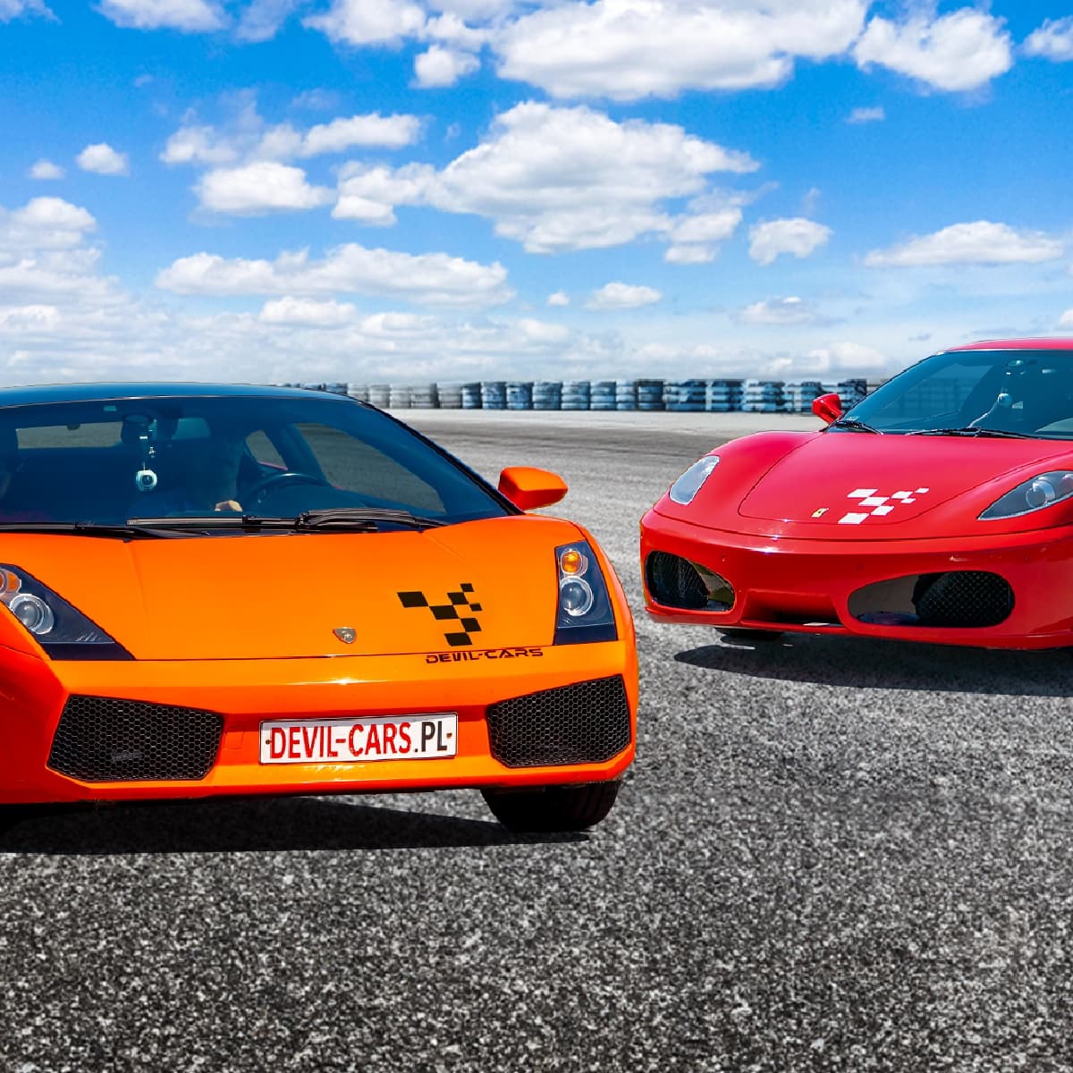 Pojedynek Ferrari F430 vs. Lamborghini | Lublin (Tor Ułęż) | DEVIL-CARS