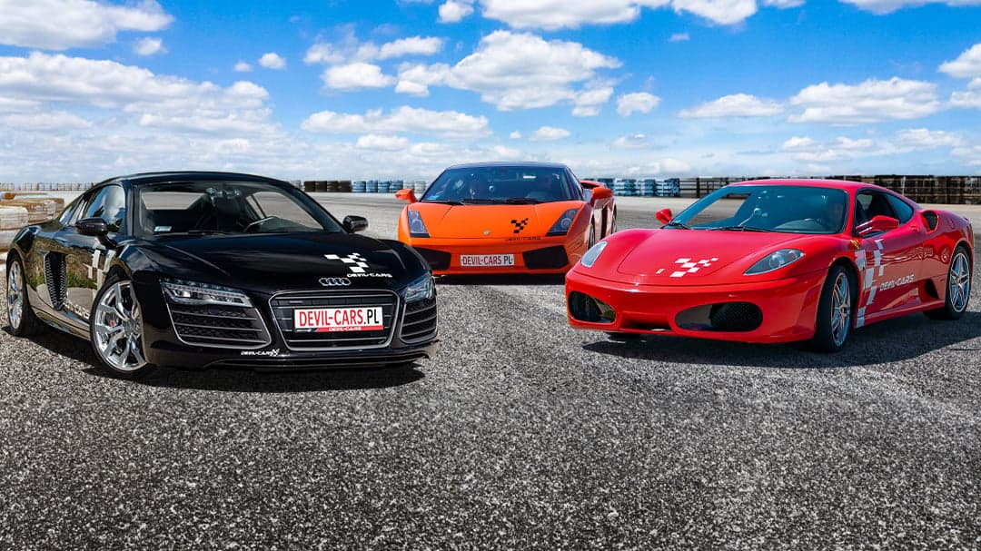 Pojedynek Lamborghini vs. Ferrari F430 vs. Audi R8 | Tor Białystok | DEVIL-CARS