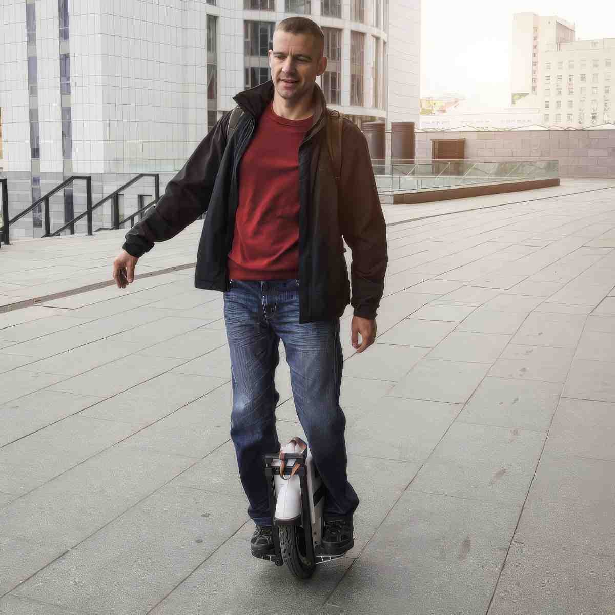 Nauka jazdy na monocyklu elektrycznym