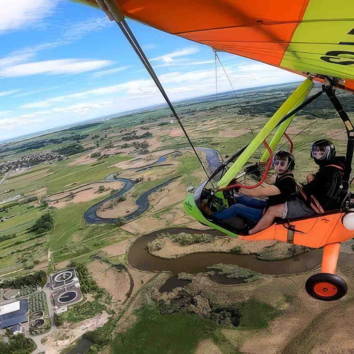 Lot motolotnią z filmowaniem | Kielce (Pińczów)