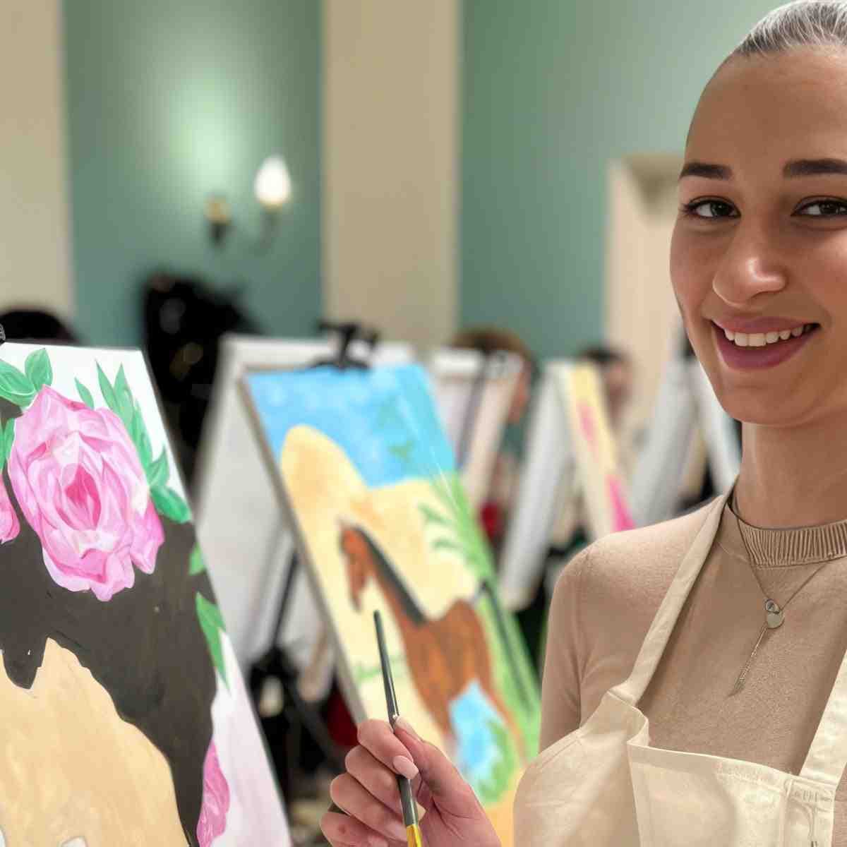 Malowanie przy winie | Warszawa | Winomalowanie