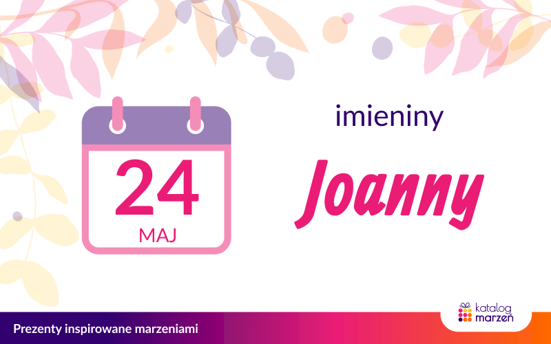 Kartka z kalendarza - imieniny Joanny