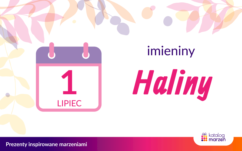 Kartka z kalendarza - imieniny Haliny