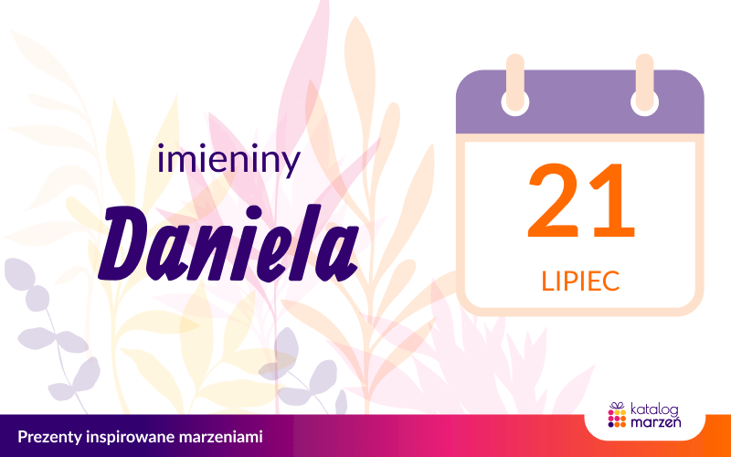 Kartka z kalendarza - imieniny Daniela