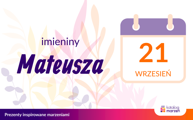 Kartka z kalendarza - imieniny Mateusza