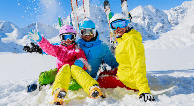 Sporty zimowe - cała rodzina na nartach