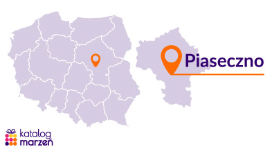Piaseczno na mapie