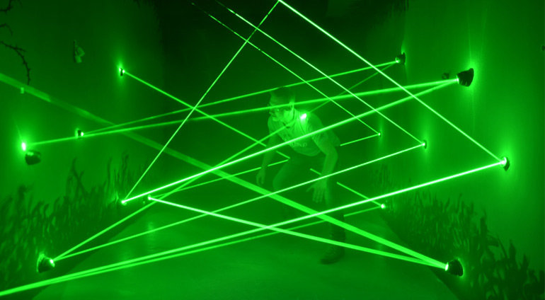 laserowy labirynt w Alfa Laser Game
