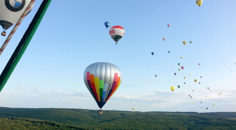 Przelot balonem w okolicach Koszalina