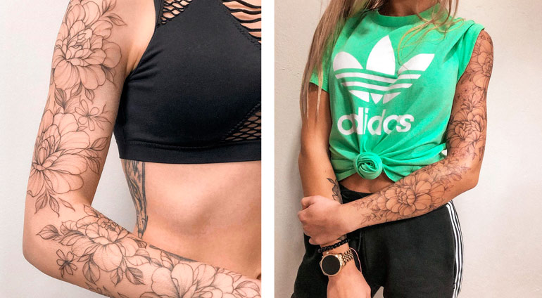 Dwie dziewczyny z tatuażami z Weź się Tattoo