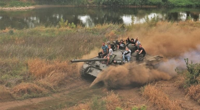 Jazda czołgiem T 55