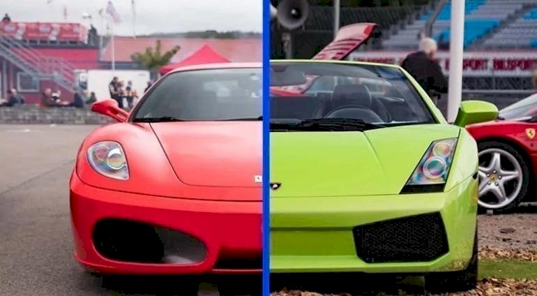 pojedynek Ferrari F430 vs Lamborghini