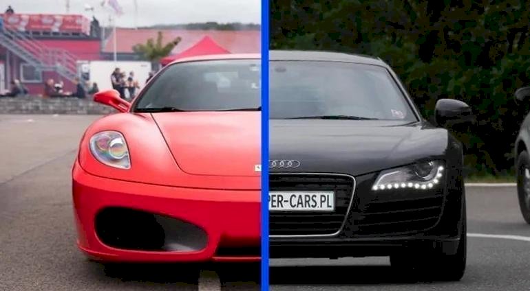 Pojedynek Ferrari F430 vs. Audi R8