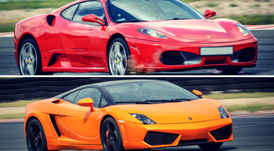 Pojedynek Ferrari F430 vs. Lamborghini - Wiele torów (2 okrążenia, Super Cars)