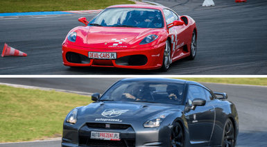Pojedynek Ferrari F430 vs. Nissan GT-R - 1 okrążenie - Wiele torów (Devil Cars)