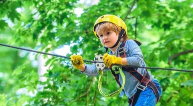 Park linowy dla dziecka - przygoda na wysokości - Koszalin