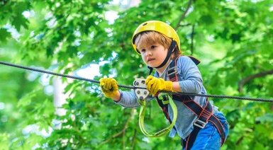 Park linowy dla dziecka - przygoda na wysokości - Poznań