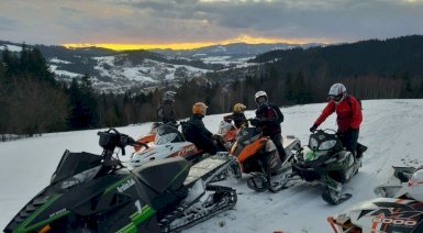 Jazda skuterem śnieżnym - Beskid Żywiecki (4 osoby, 1 godzina)