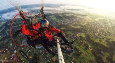 Lot motoparalotnią - Krosno