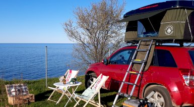 Camping w samochodzie wyprawowym - Słupsk (Samochód wyprawowy)
