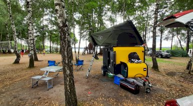 Camping w samochodzie wyprawowym - Słupsk (Przyczepa wyprawowa na weekend)