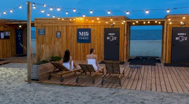 Sauna na plaży - Sopot (Romantyczna kolacja we dwoje z sauną)