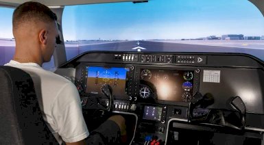 Symulator lotu - Warszawa (Alsim AL250, 60 min, lotnisko Babice)