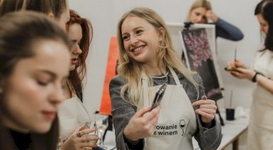 Malowanie przy winie - Warszawa (1 osoba, Malowanie z winem)