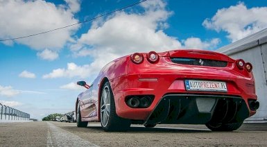 Jazda Ferrari F430 - 1 okrążenie - Warszawa (Tor Słomczyn, AUTOPREZENT)