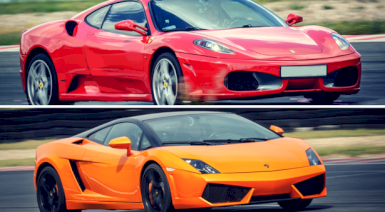 Pojedynek Ferrari F430 vs. Lamborghini - Wiele torów (2 okrążenia, AUTOPREZENT)