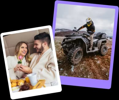 Uśmiechnięci ludzie z prezentami